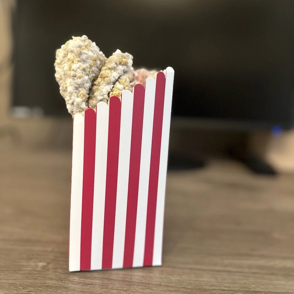 Popcorn Socks - Pink and Cream cozy socks gift